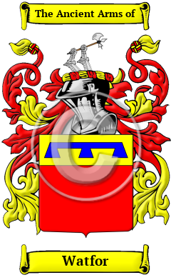 Watfor Family Crest/Coat of Arms