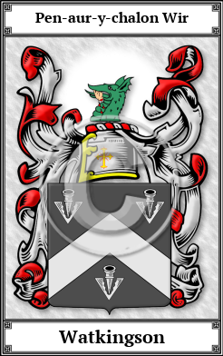 Watkingson Family Crest Download (JPG) Book Plated - 600 DPI