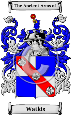 Watkis Family Crest Download (JPG) Heritage Series - 600 DPI