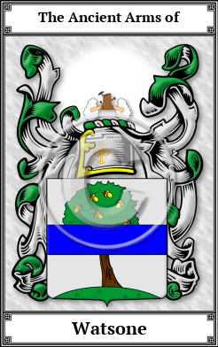 Watsone Family Crest Download (JPG)  Book Plated - 150 DPI