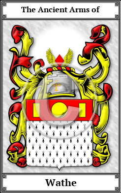 Wathe Family Crest Download (JPG)  Book Plated - 150 DPI