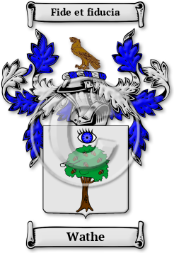 Wathe Family Crest Download (jpg) Legacy Series - 150 DPI