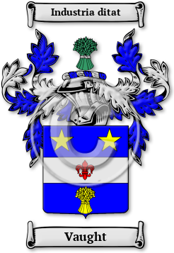 Vaught Family Crest Download (jpg) Legacy Series - 150 DPI