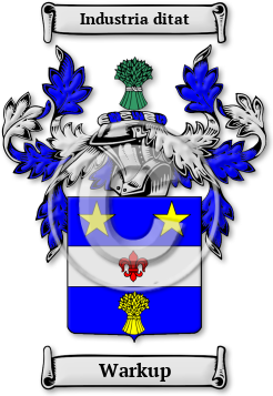 Warkup Family Crest Download (jpg) Legacy Series - 150 DPI