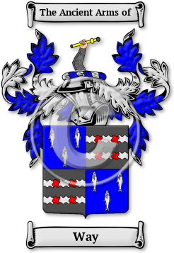 Way Family Crest Download (jpg) Legacy Series - 150 DPI