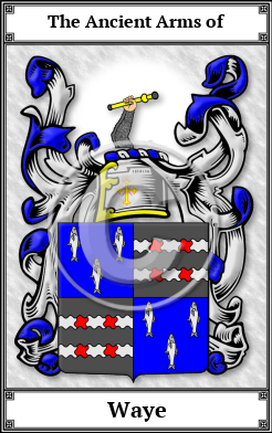 Waye Family Crest Download (JPG)  Book Plated - 150 DPI