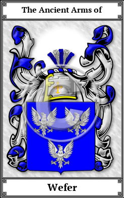 Wefer Family Crest Download (JPG)  Book Plated - 150 DPI