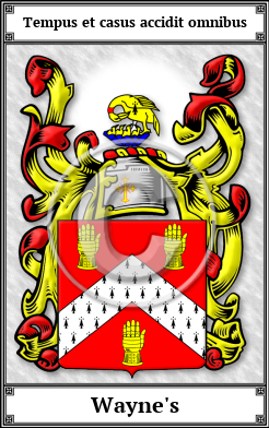 Wayne's Family Crest Download (JPG)  Book Plated - 150 DPI