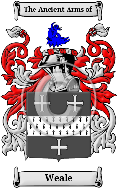 Weale Family Crest/Coat of Arms