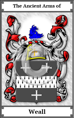 Weall Family Crest Download (JPG)  Book Plated - 150 DPI
