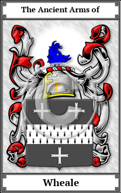 Wheale Family Crest Download (JPG) Book Plated - 600 DPI