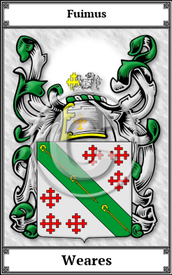 Weares Family Crest Download (JPG)  Book Plated - 150 DPI