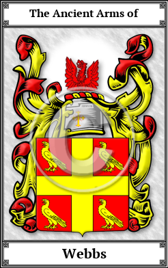 Webbs Family Crest Download (JPG)  Book Plated - 150 DPI