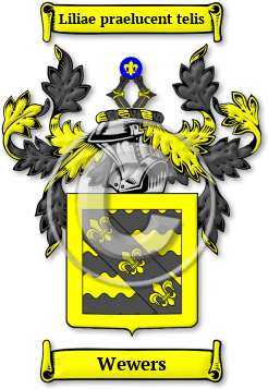 Wewers Family Crest Download (jpg) Legacy Series - 150 DPI