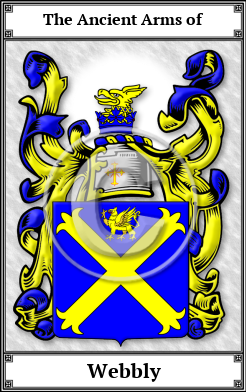 Webbly Family Crest Download (JPG)  Book Plated - 150 DPI