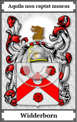 Widderborn Family Crest Download (JPG) Book Plated - 600 DPI