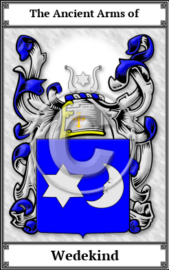 Wedekind Family Crest Download (JPG)  Book Plated - 150 DPI