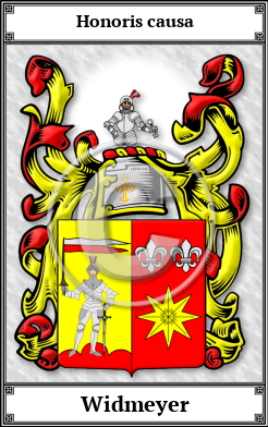 Widmeyer Family Crest Download (JPG) Book Plated - 600 DPI