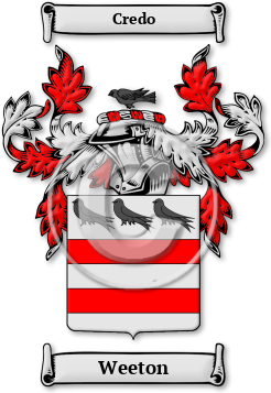 Weeton Family Crest Download (jpg) Legacy Series - 150 DPI
