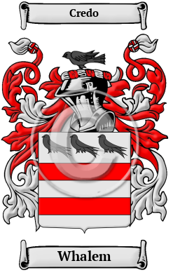 Whalem Family Crest/Coat of Arms