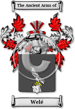 Welé Family Crest Download (jpg) Legacy Series - 150 DPI