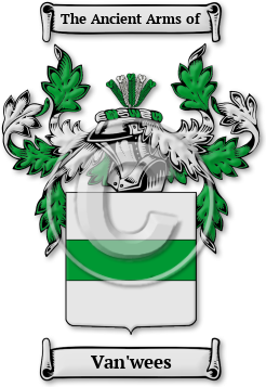 Van'wees Family Crest Download (jpg) Legacy Series - 150 DPI