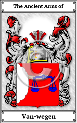 Van-wegen Family Crest Download (JPG)  Book Plated - 150 DPI