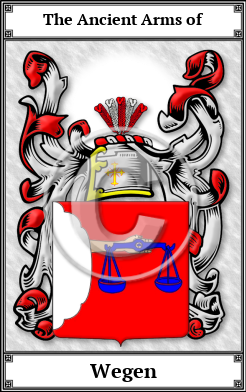 Wegen Family Crest Download (JPG)  Book Plated - 150 DPI