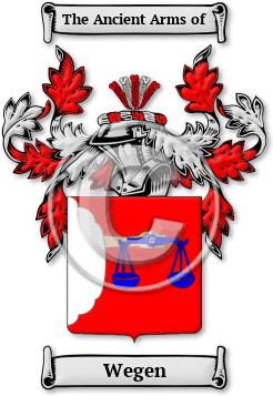 Wegen Family Crest Download (jpg) Legacy Series - 150 DPI