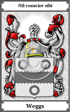 Weggs Family Crest Download (JPG)  Book Plated - 150 DPI
