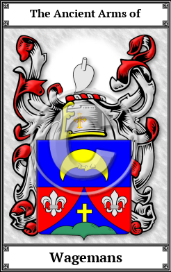 Wagemans Family Crest Download (JPG)  Book Plated - 150 DPI