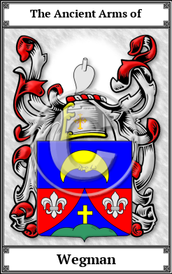 Wegman Family Crest Download (JPG)  Book Plated - 150 DPI