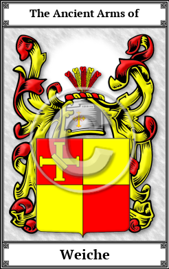 Weiche Family Crest Download (JPG)  Book Plated - 150 DPI