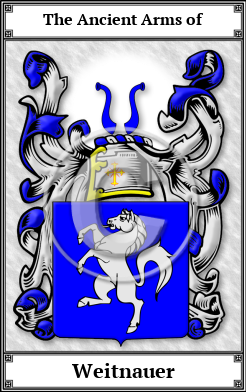 Weitnauer Family Crest Download (JPG)  Book Plated - 150 DPI