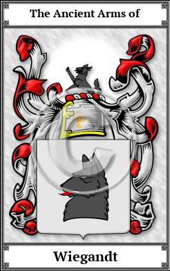 Wiegandt Family Crest Download (JPG)  Book Plated - 150 DPI