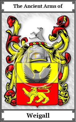 Weigall Family Crest Download (JPG)  Book Plated - 150 DPI