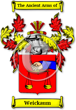 Weickaum Family Crest Download (jpg) Legacy Series - 150 DPI