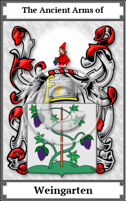 Weingarten Family Crest Download (JPG) Book Plated - 600 DPI