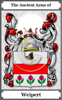 Weipert Family Crest Download (JPG) Book Plated - 600 DPI