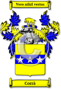 Corrà Family Crest Download (jpg) Legacy Series - 150 DPI