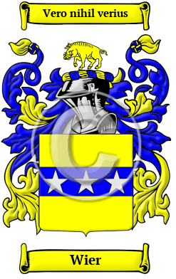 Wier Family Crest Download (JPG) Heritage Series - 600 DPI