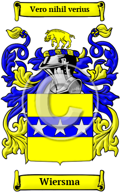 Wiersma Family Crest/Coat of Arms