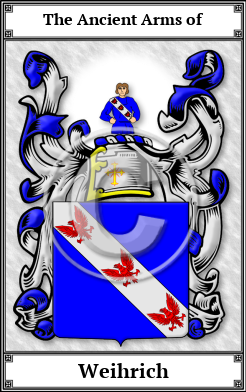 Weihrich Family Crest Download (JPG)  Book Plated - 150 DPI