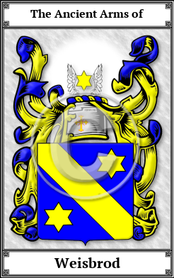 Weisbrod Family Crest Download (JPG) Book Plated - 600 DPI