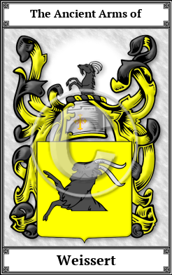 Weissert Family Crest Download (JPG) Book Plated - 600 DPI