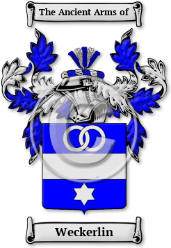Weckerlin Family Crest Download (jpg) Legacy Series - 150 DPI
