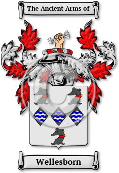 Wellesborn Family Crest Download (jpg) Legacy Series - 150 DPI