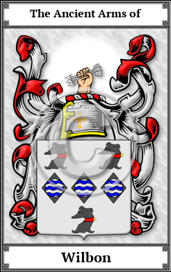Wilbon Family Crest Download (JPG)  Book Plated - 150 DPI