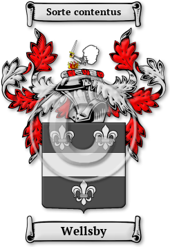 Wellsby Family Crest Download (jpg) Legacy Series - 150 DPI