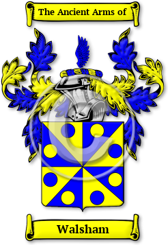 Walsham Family Crest Download (jpg) Legacy Series - 150 DPI